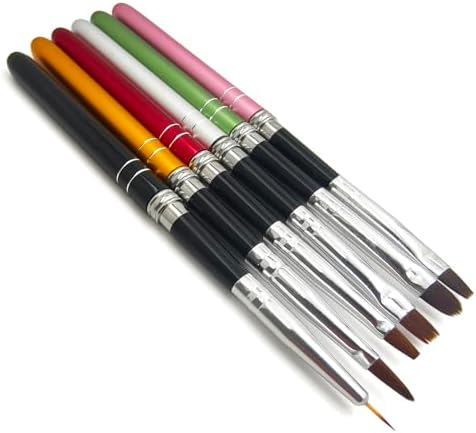 6 pcs/Set Dentist Tools Porcelain Shaping Brush Pen Silicone Dental Composite Porcelain Teeth Shaping Tools
