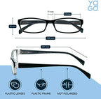 Yogo Vision Reading Glasses 5 Pairs Fashion Ladies Quality Designed Spring Hinge Readers for Women