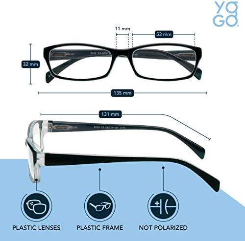 Yogo Vision Reading Glasses 5 Pairs Fashion Ladies Quality Designed Spring Hinge Readers for Women