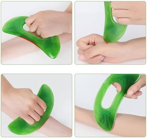 Resin Gua Sha Massager – Perfect for Body, Face, and Skin Massage – Easy to Use Handle for a Relaxing and Healthy Experience