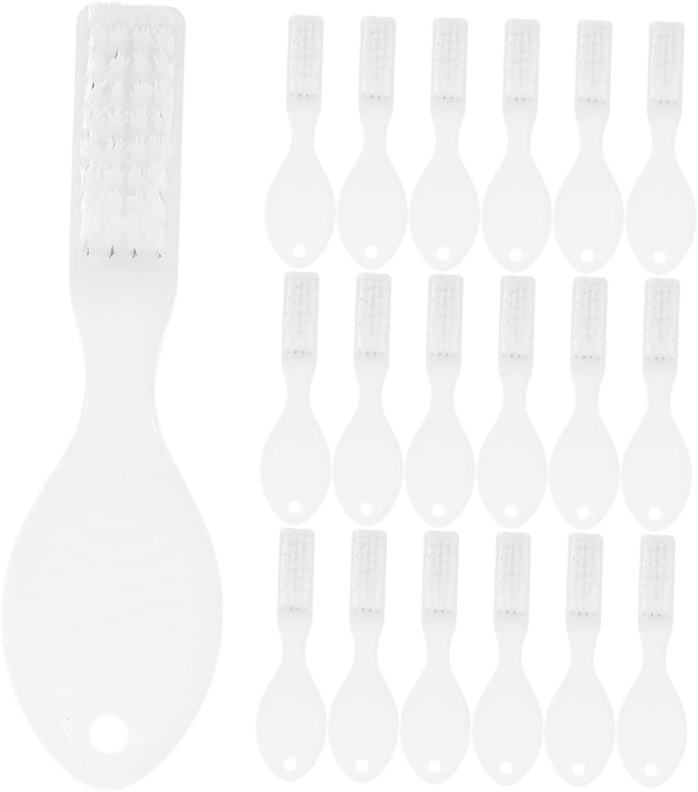 FRCOLOR 30pcs Prison Mini Toothbrushes Short Handle Small Tooth Cleaning Brushes Soft Bristles Anti-self- Oral Care Tools for Detention and Psychiatric Use