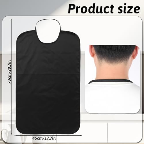 Adult Bib Double Layer Stretchable Adult Bibs Waterproof Washable Clothing Protector Reusable Large Bibs Dining Clothing Protector for Men Women Elderly Senior Father's Day Gifts