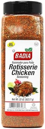 Badia Rotisserie Chicken Seasoning, 22 oz (Pack of 6) – Classic Blend for Poultry, Perfect for Roasting, Grilling & Air Frying