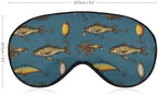 Sleep Mask,Blackout Eye Mask for Sleeping,Fishing Lures Baits Night Blindfold for Men Women