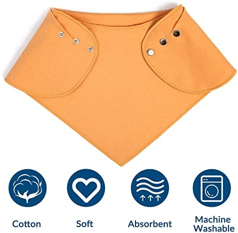 Adult Drool Bib for Special Needs, 3 Pk Soft Absorbent Large Bandana Bibs Set for Kids 4+, Men Women, Teens & Adults
