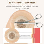 DERAYMI 10 Pack Convex Colostomy Bags with A Belt, One Piece Ostomy Bag Drainable Pouches Ostomy Supplies for Uneven Wrinkled Skin Irregular Stoma Cut-to-Fit 20-45mm