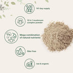 Micro Ingredients Organic Mushroom 10-in-1 Blend, 5 oz | Chaga, Lion’s Mane, Cordyceps & More | Great for Smoothies & Daily Use | Non-GMO, Vegan Friendly