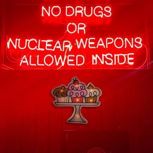 Holibanna 1pc Retro Led Cake Shaped Wall Decor Light Adorn for Home and Shop Creative Iron Material for Parties and Celebrations Battery Not Included