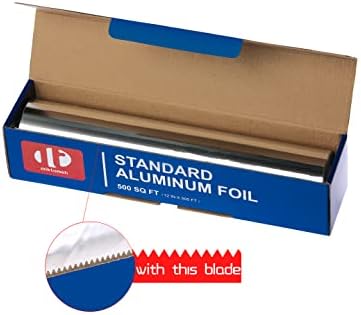 Standard Aluminum Foil 12" x 500 SQ FT for Grilling, BBQ, Cooking, Food Preservation & Storage, Commercial & Kitchen Use