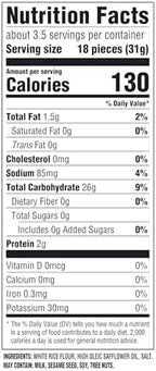 GOOD THINS Simply Salt Rice Snacks Gluten Free Crackers, Snack Crackers, 3.5 oz