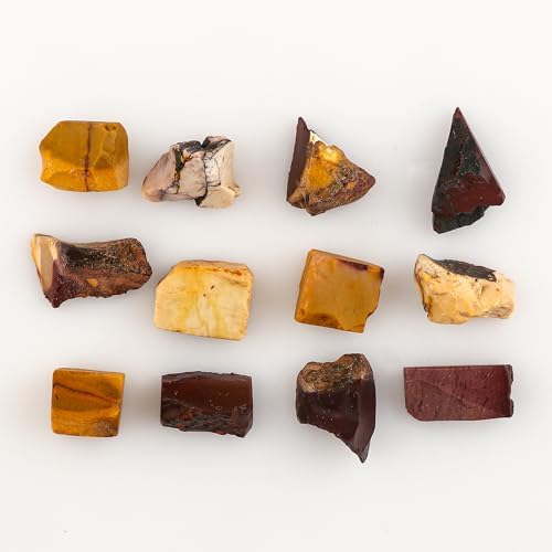 CRYSTALIS Wholesale 100 carats Natural Mookaite Raw Crystals, Loose Gemstone, Bulk Rough Jewelry Making Supply, Chakra Healing Raw Stones, Wire Wrapping, DIY, Gem Collection