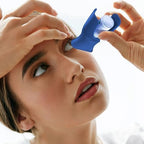 Reusable Eye Drop Applicator 8.9x5.4cm Portable Eyedrop Bottle Dispenser Eye Dropper Cup Eyedrop Bottle Guide Aid Dispenser Lightweight and Compact for Seniors Caregivers Family