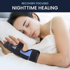 Metacarpal Finger Splint Hand Brace, Pinky Finger Splint for Boxer Fractures, Two Finger Brace for 4th or 5th Finger, Ulnar Gutter Splint Right Hand and Left (S/M)