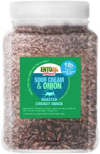 Sour Cream & Onion Roasted Edible Crickets - Pound Size - Pound Size - Crickets you can eat - Farm raised for human consumption, 16 Ounce