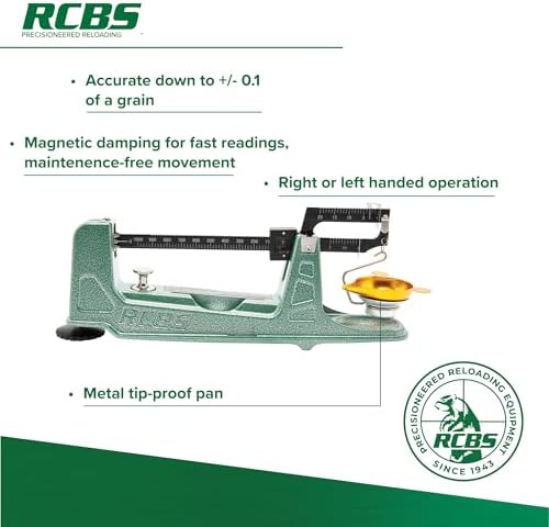 RCBS M1000 Mechanical Scale, Precision Mechanical Reloading Scale with 1000 Grain Capacity