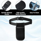 Thinp Massage Oil Holder Belt, Massage Bottle Bag Massages Therapist Bag with Adjustable Belt Professional Single Bottle Lotion Waist Holder Organizer for Beauty Salons, Physiotherapists, Spas