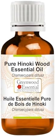 Greenwood Essential Pure Hinoki Wood Essential Oil (Chamaecyparis obtusa) Steam Distilled 5ml (0.16 oz)