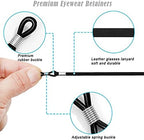 Glasses Strap(6 PCS) Sports Eyeglass Strap,Adjustable Sunglasses Lanyard Neck Holders Cord Retainer for Men Women