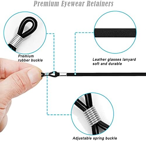 Glasses Strap(6 PCS) Sports Eyeglass Strap,Adjustable Sunglasses Lanyard Neck Holders Cord Retainer for Men Women