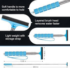 Side Mirror Squeegee, 2 PCS Car Mirror Squeegee, Retractable Car Rearview Mirror Wiper for All Vehicles, Universal Automotive Accessories