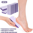 Ptwola 9 Pcs Foot Pumice Stone Scrubber Pedicure Ped File Scrubber Professional Exfoliating Rock Pumice Stone for Smooth Feet and Heels Callus Removal and Dead Skins(12)