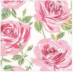 Caspari Bella Rosa Paper Cocktail Napkins in Pink, 20 Per Package