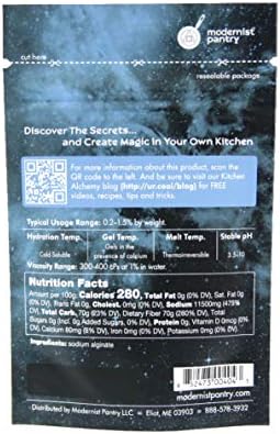 Sodium Alginate + Calcium Chloride Value Pack ⊘ Non-GMO Vegan OU Kosher Certified - 100g/4oz (Bundle with 2 items)