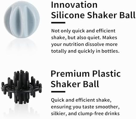 TOOFEEL Protein Shaker Bottle 28 oz - Stainless Steel Shaker Cups for Protein Mixes, Not Stays Cold/Hot, Visible Window Bottle Shaker with 2 Shaker Balls, Fitness Exercise Metal Shaker Bottle