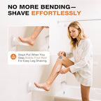 Tokokimo Shower Foot Rest for Shaving Legs, Pedicure Foot Rest for Inside Shower, Shaving Stool No Drilling is Needed Non-Slip Bathroom Pedal, Suitable for Smooth Tiles, Smooth Marble, Smooth Glass