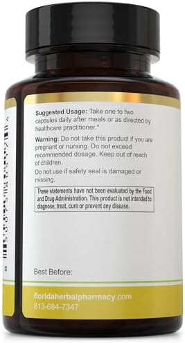 Florida Herbal Pharmacy, Japanese Ashitaba Leaf Extract Capsules 10:1 (120 Capsules) Two Months Supply