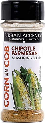Urban Accents Corn on the Cob Vegetable Seasoning, Chile Lime and Chipotle Parmesan (2-pack)