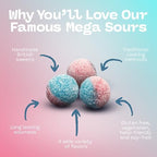 Barnetts Sweets Mega Sour Candy Bubblegum 250g