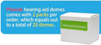 Hearing Aid Domes for Phonak Replacements, Phonak Hearing Aid Domes 2 Packs (20 Domes), Universal Domes for Phonak Hearing Aid Accessories. (Power Dome, Medium, 11.5 mm, 0.45 inches)