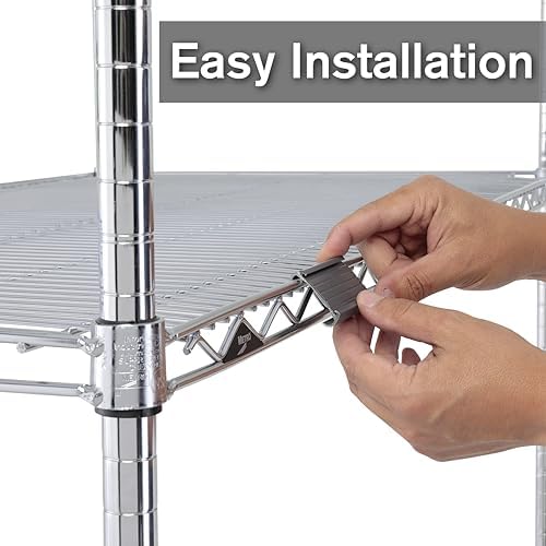 Metro 9990P Wire Shelf Label Holder for Super Erecta Shelving, Gray, 3" x 1.25" (12 Pack)