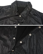 SEAUR Men's Shiny Patent Leather Jacket Casual Slim Fit Leather Muscle Tank Top T-Shirts Nightclub Party Clubwear