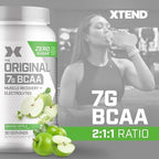 Scivation Xtend XTEND Original BCAA Powder 7g BCAA and 2.5g L-Glutamine, Sugar Free Post Workout Muscle Recovery Drink with Amino Acids for Men & Women, 90 Servings