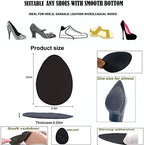 Non-Slip Shoes Pads Sole Protectors Adhesive, High Heels Anti-Slip Shoe Grips (Black 3pairs)
