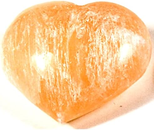 Heart Jasper Onyx Labradorite Serpentine Aventurine Polished Gemstone Crystal Mineral Specimen (Orange Selenite)