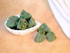 Large 1.25-2.0” Natural Green Jade Raw Crystals Stones for Meditation, Chakra, Reiki, Crystal Grid, Energy Work, Wire Wrapping, Tumbling & Spiritual Home Decor