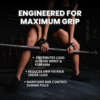 Iron Rebel grips Wrist Wraps figure 8 Lifting Straps (Pair) - Heavy Duty Deadlift Straps for Men & Women - Weightlifting Wrist Straps for Powerlifting, Strongman & Gym - Professional Strength Workout Straps for Max Grip