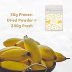 Nat Flav Freeze-Dried Banana Powder | 10.5oz 300g | 100% Natural Fruit | No Sugar & Additives | Non-GMO & Vegan Friendly | Flavoring Powder | Freeze Dried Backpacking & Camping Food | Make of Fresh fruit