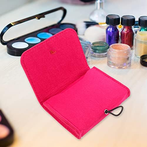 minkissy 2pcs Storage Bag Portable Felt Organizer Pouch for Perfume Bottles Travel-friendly Carrying Case Convenient for Daily Use and Travel Needs Stylish Design
