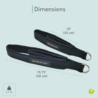 Balanced Body Double Loops, Foot and Hand Straps, Accessories for Pilates Equipment, Workout Equipment for Home Gym or Studio Use, 1 Pair