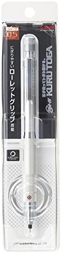 Uni Kuru Toga Roulette Model Auto Lead Rotation 0.5mm Mechanical Pencil, Silver Body (M510171P.26)