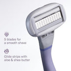 Flamingo Women's Original Razor Blade Refill Cartridges for Women - 6 Count - 5-Blade Shaving Razors for Women