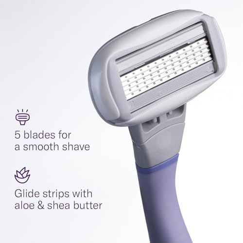 Flamingo Women's Original Razor Blade Refill Cartridges for Women - 6 Count - 5-Blade Shaving Razors for Women
