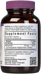 BlueBonnet Nutrition Albion Chelated Manganese, Amino Acid Chelate, Soy, Dairy & Gluten-Free, Non-GMO, Kosher Certified, Vegan, 90 Count