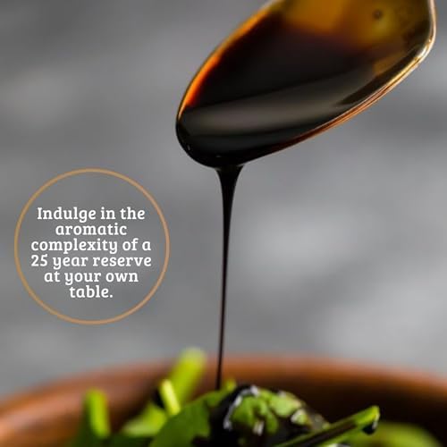 Alma Gourmet 25 Year Aged Extravecchio Traditional Balsamic Vinegar of Modena D.O.P. – 3.4 fl oz (100ml) – Authentic Aceto Balsamico Tradizionale – Glass Pouring Doser & Recipe Booklet Included - Imported from Italy