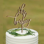 Wooden Oh Baby Cake Topper - Photo Booth Prop, Baby Shower or Birthday Decoration