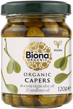 BIONA Organic Capers In Olive Oil, 120 GR
